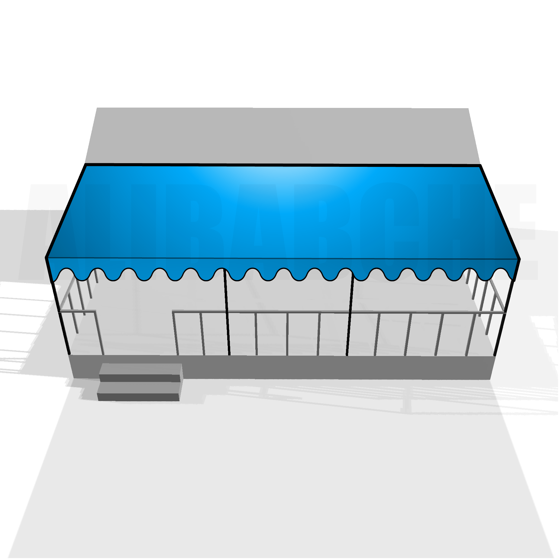 Bâche de toit pour terrasse de mobil-home sur mesure